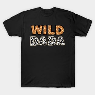 Wild Dada Zoo Born Wild Birthday Safari Jungle Family T-Shirt